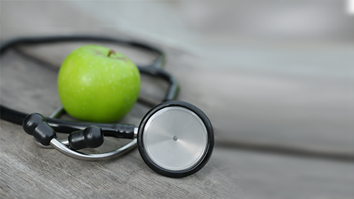 Apple and Stethoscope